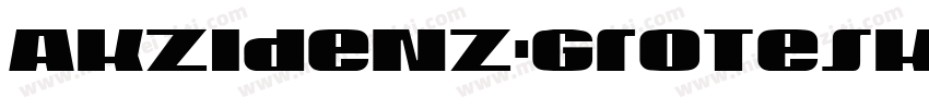 Akzidenz-Grotesk BQ Condensed A Med字体转换